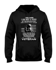 I Am A Man I Am Not Here I Am A Veteran Hooded Sweatshirt thumbnail