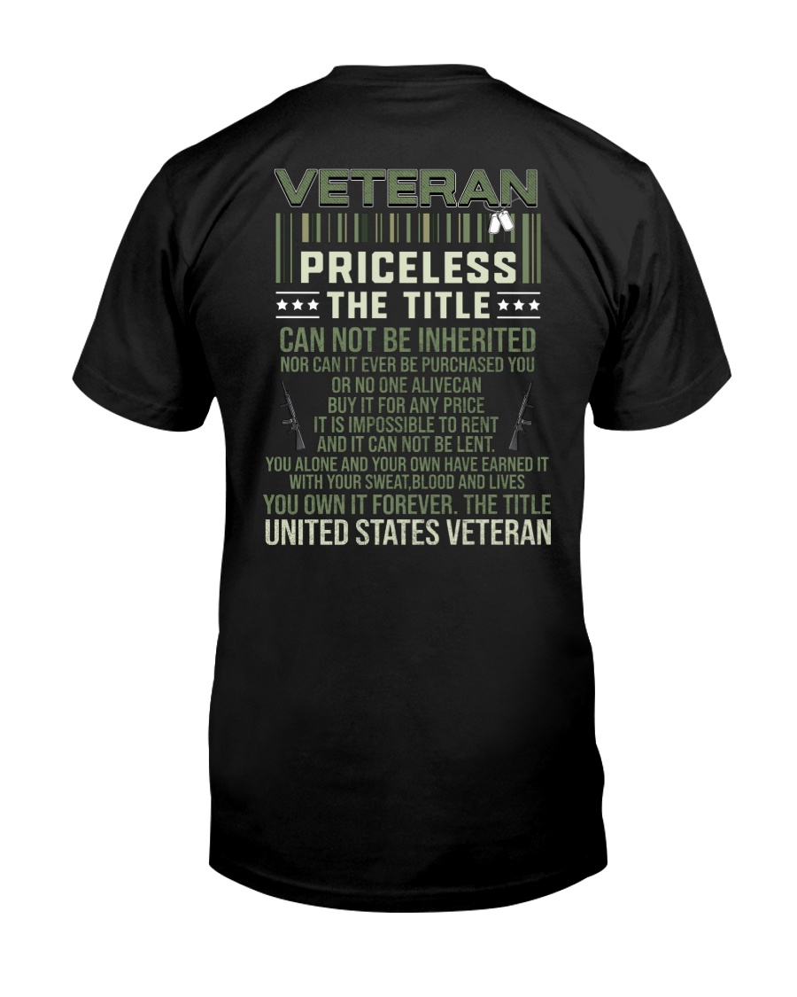 Veteran Priceless The Title Classic T-Shirt