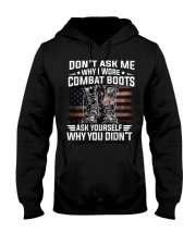 Don't Ask Me Why I Wore Combat Boots Hooded Sweatshirt thumbnail