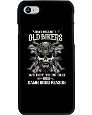 Don't mess with OLD BIKER Phone Case tile