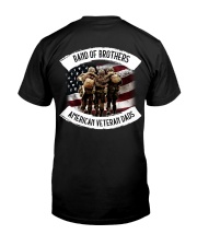 Band Of Brothers American Veteran Dads Classic T-Shirt back