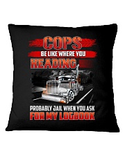 Trucker Tee Shirt - Be like where you heading Square Pillowcase thumbnail