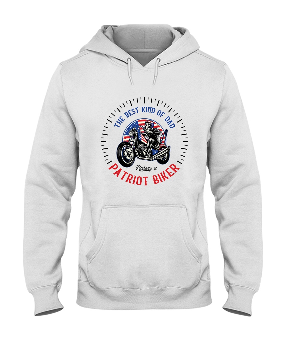 Patriot Biker Dad Black Speedometer Hooded Sweatshirt