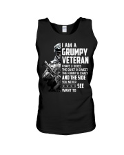 I Am A Grumpy Veteran I Have Three Sides Unisex Tank tile