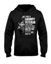 I Am A Grumpy Veteran I Have Three Sides Hooded Sweatshirt front