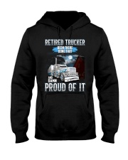 Trucker clothes - Retired trucker Proud of it Hooded Sweatshirt thumbnail