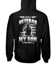 Dad Of A Veteran My Son Pay For Freedom Hooded Sweatshirt thumbnail