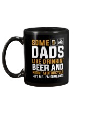 DADS LIKE DRINKIN BEER AND RINDIN MOTORCYCLE Mug back