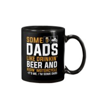 DADS LIKE DRINKIN BEER AND RINDIN MOTORCYCLE Mug tile