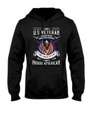 I AM A US VETERAN AND PROUD AMERICAN Hooded Sweatshirt thumbnail