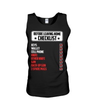 Checklist Before Leaving Home Unisex Tank thumbnail