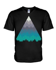 Many Mountains Goat Shirt Farmer Shirt V-Neck T-Shirt thumbnail