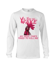 YES THEY ARE FAKE Long Sleeve Tee tile