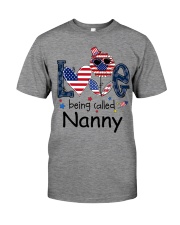 Love Being Called Nanny Life 4th Of July Premium Fit Mens Tee tile