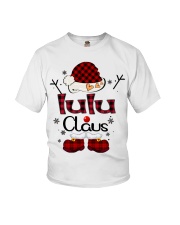Lulu Claus-Red Plaid Youth T-Shirt tile