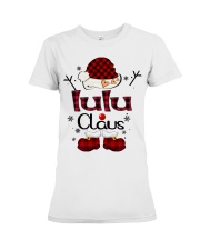 Lulu Claus-Red Plaid Premium Fit Ladies Tee tile