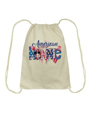 Patriotic Doodle 4th Of July American Nonnie Drawstring Bag tile
