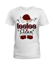 Leelee Claus-Red Plaid Ladies T-Shirt tile