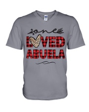 One Loved ABUELA V-Neck T-Shirt tile