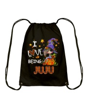 I Love Being Juju-Pumpkin Art Drawstring Bag tile