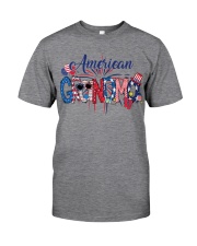 Patriotic Doodle 4th Of July American Grandma Classic T-Shirt front