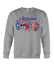 Patriotic Doodle 4th Of July American Grandma Crewneck Sweatshirt tile