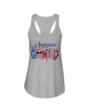 Patriotic Doodle 4th Of July American Grandma Ladies Flowy Tank tile