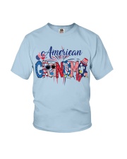 Patriotic Doodle 4th Of July American Grandma Youth T-Shirt tile