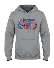 Patriotic Doodle 4th Of July American Grandma Hooded Sweatshirt tile