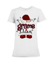 Grams Claus-Red Plaid Premium Fit Ladies Tee tile