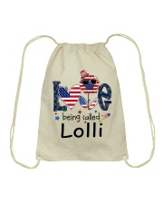 Love Being Called Lolli Life 4th Of July Drawstring Bag tile