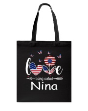 Love Being Called Nina Tote Bag tile