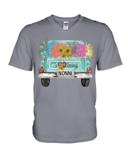I Love Being Nonni Truck V-Neck T-Shirt tile