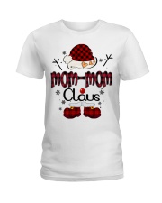 Mom-Mom Claus-Red Plaid Ladies T-Shirt tile