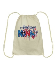 Patriotic Doodle 4th Of July American Nanny Drawstring Bag tile