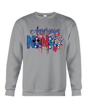 Patriotic Doodle 4th Of July American Nanny Crewneck Sweatshirt tile