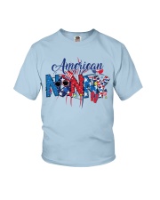 Patriotic Doodle 4th Of July American Nanny Youth T-Shirt tile