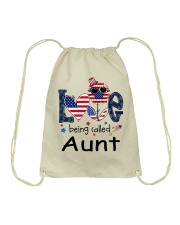 Love Being Called Aunt Life 4th Of July Drawstring Bag tile