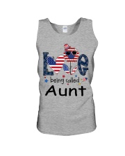 Love Being Called Aunt Life 4th Of July Unisex Tank tile