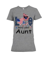 Love Being Called Aunt Life 4th Of July Premium Fit Ladies Tee tile