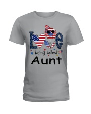 Love Being Called Aunt Life 4th Of July Ladies T-Shirt tile