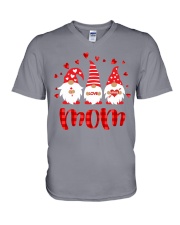 Red - I Love Being Mom V-Neck T-Shirt tile