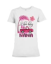 I Love Being Nana - Happy Premium Fit Ladies Tee tile