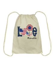 Love Oma Life 4th Of July Drawstring Bag tile