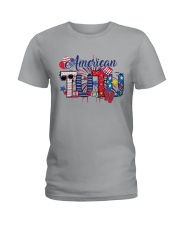 4th Of July Patriotic Doodle American Tutu Ladies T-Shirt tile