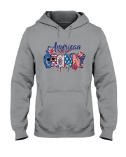 4th Of July Patriotic Doodle American Granny Hooded Sweatshirt tile