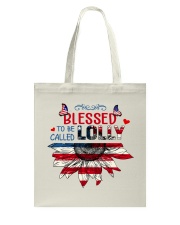 Blessed to be called Lolly 4th July Tote Bag tile