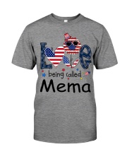 Love Being Called Mema Life 4th Of July Premium Fit Mens Tee tile