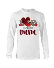 Love being called Meme - Red Plaid Heart Long Sleeve Tee tile