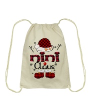 Nini Claus-Red Plaid Drawstring Bag tile